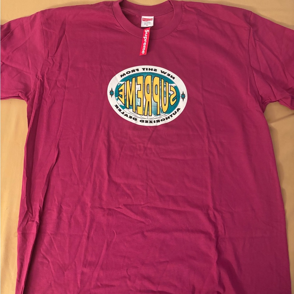 Supreme Burgundy Graphic Tee
